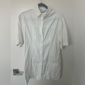 ASOS White button-down dress